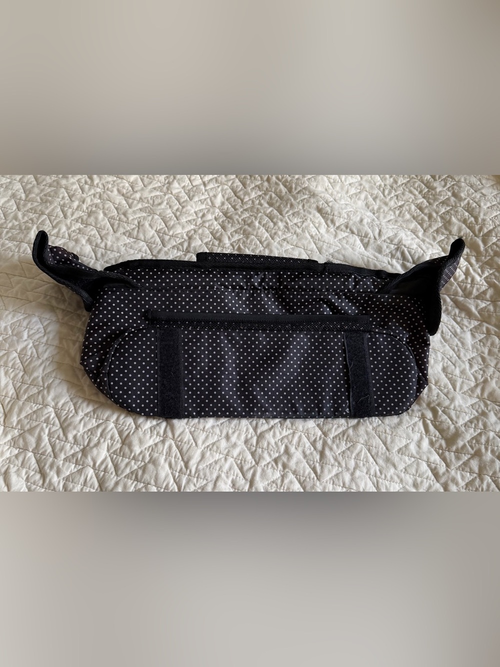 Dark Purple Polka Dot Universal Stroller Caddy